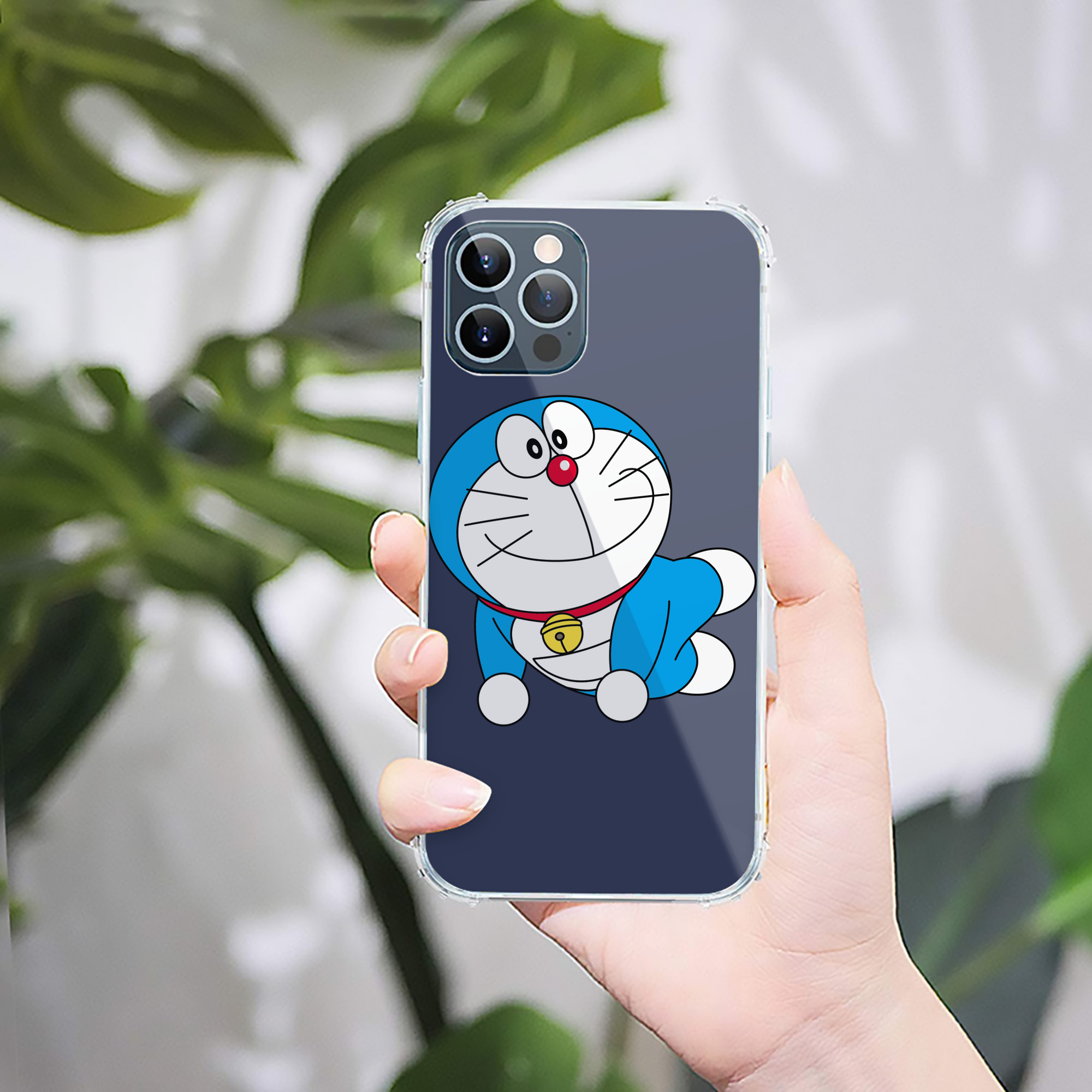 （画像用） ドラえもん Doraemon 【iPhone 12シリーズ対応】透明スマホケース（クリアソフトケース）